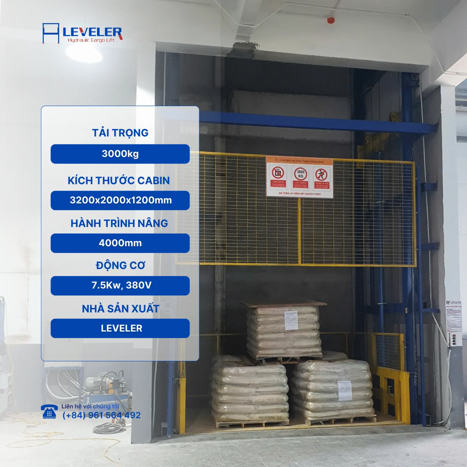 Thang Nâng Hàng Thuỷ Lực Cargo Lift